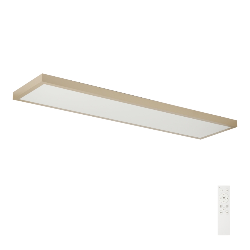 Brilagi - Plafoniera da bagno dimmerabile a LED FRAME SMART LED/50W/230V 120x30 cm 3000-6000K IP44 beige + telecomando