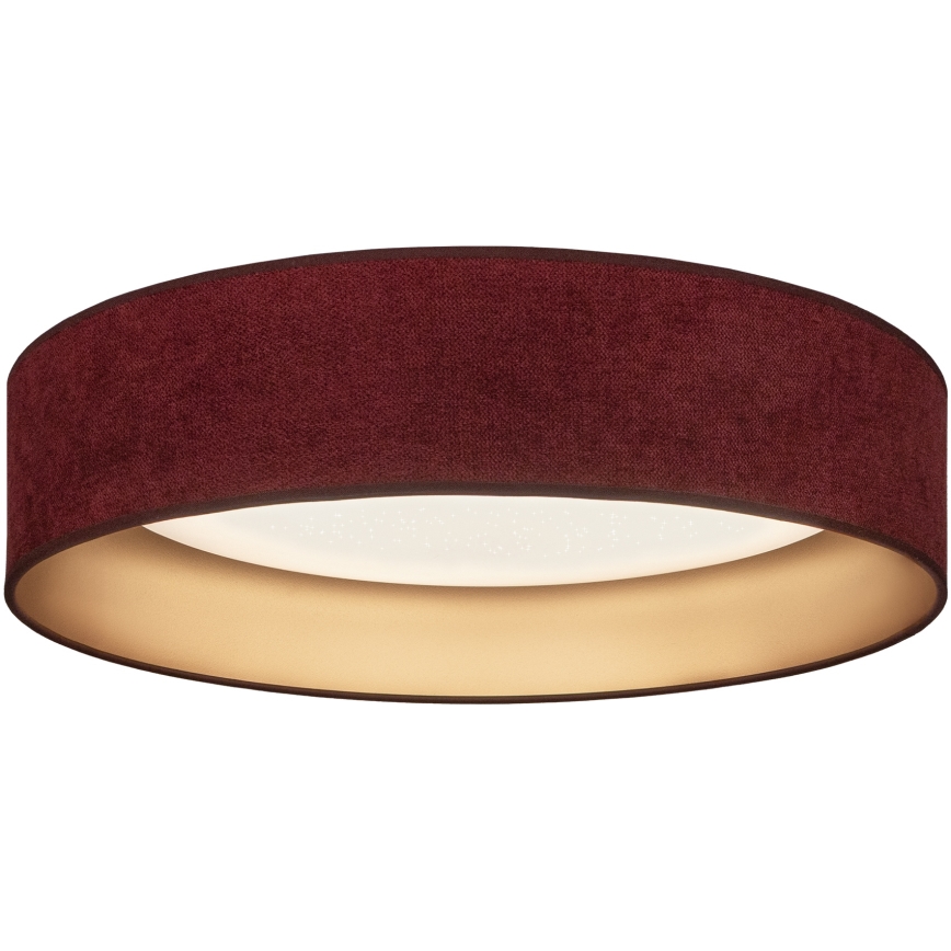 Brilagi - Plafoniera LED dimmerabile VELVET SMARTIX STARS LED/36W/230V 3000-6000K Ø 55 cm bordeaux/oro Wi-Fi Tuya Beacon + telecomando