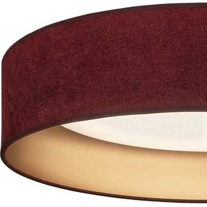 Brilagi - Plafoniera LED dimmerabile VELVET SMARTIX STARS LED/36W/230V 3000-6000K Ø 55 cm bordeaux/oro Wi-Fi Tuya Beacon + telecomando