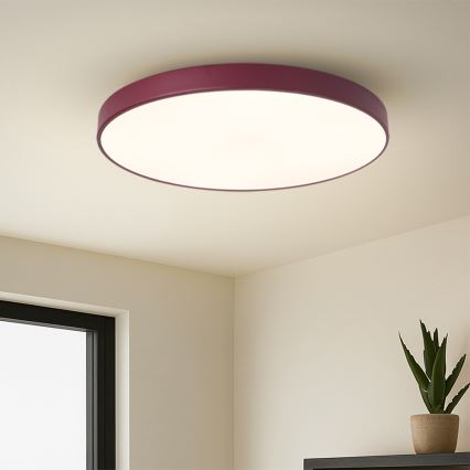 Brilagi - Plafoniera LED dimmerabile POOL LED/60W/230V 3000-6000K Ø 60 cm bordeaux + telecomando