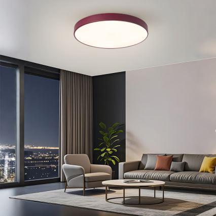 Brilagi - Plafoniera LED dimmerabile POOL LED/60W/230V 3000-6000K Ø 60 cm bordeaux + telecomando