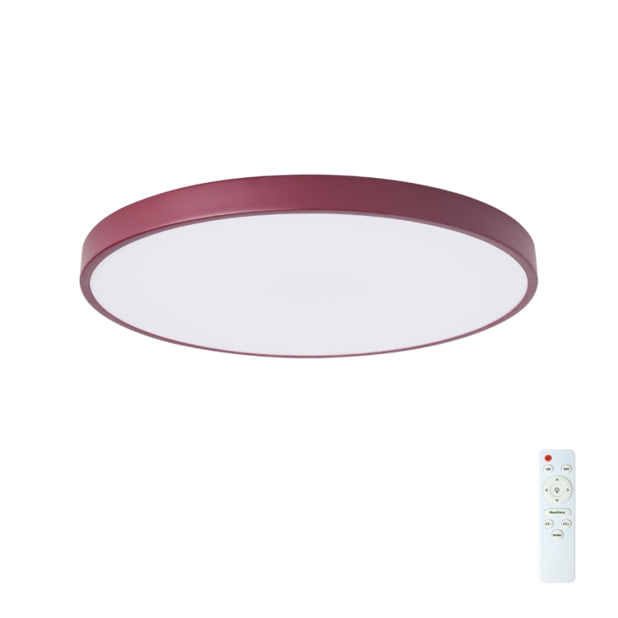 Brilagi - Plafoniera LED dimmerabile POOL LED/60W/230V 3000-6000K Ø 60 cm bordeaux + telecomando