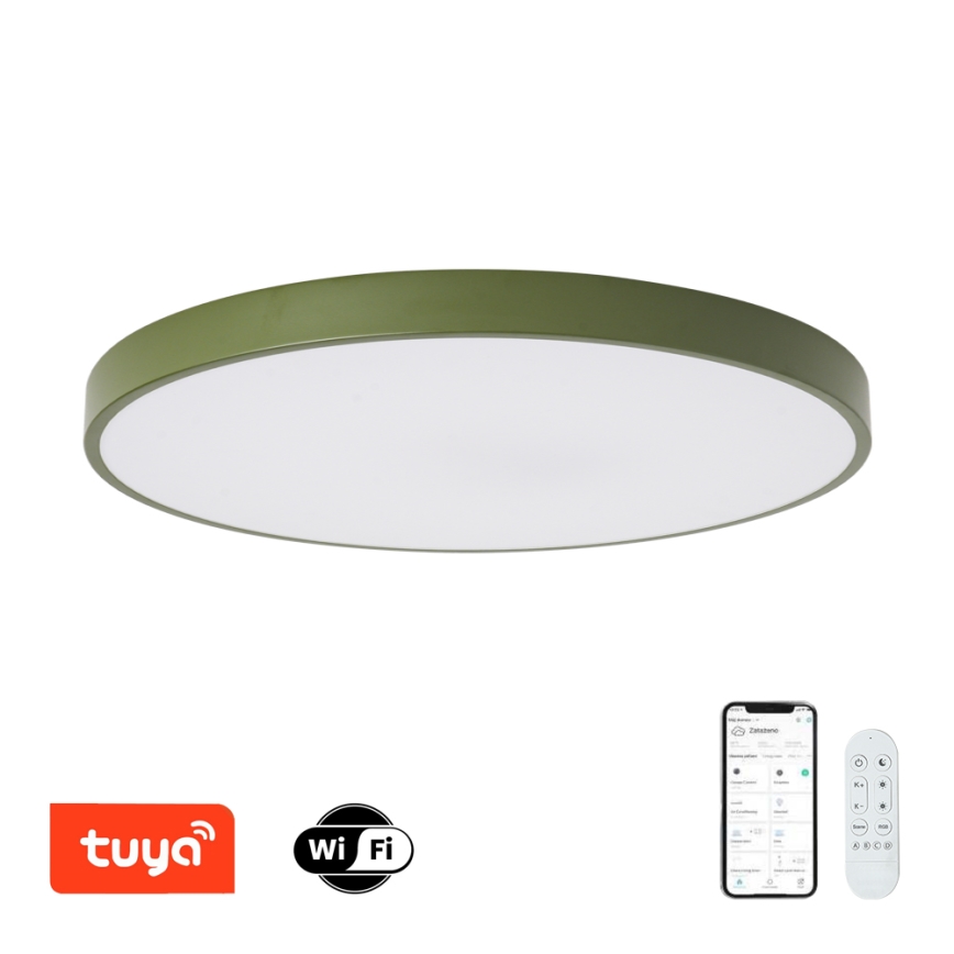 Brilagi - Lampada LED dimmerabile POOL SMART LED/100W/230V Ø 80 cm Wi-Fi Tuya + telecomando verde
