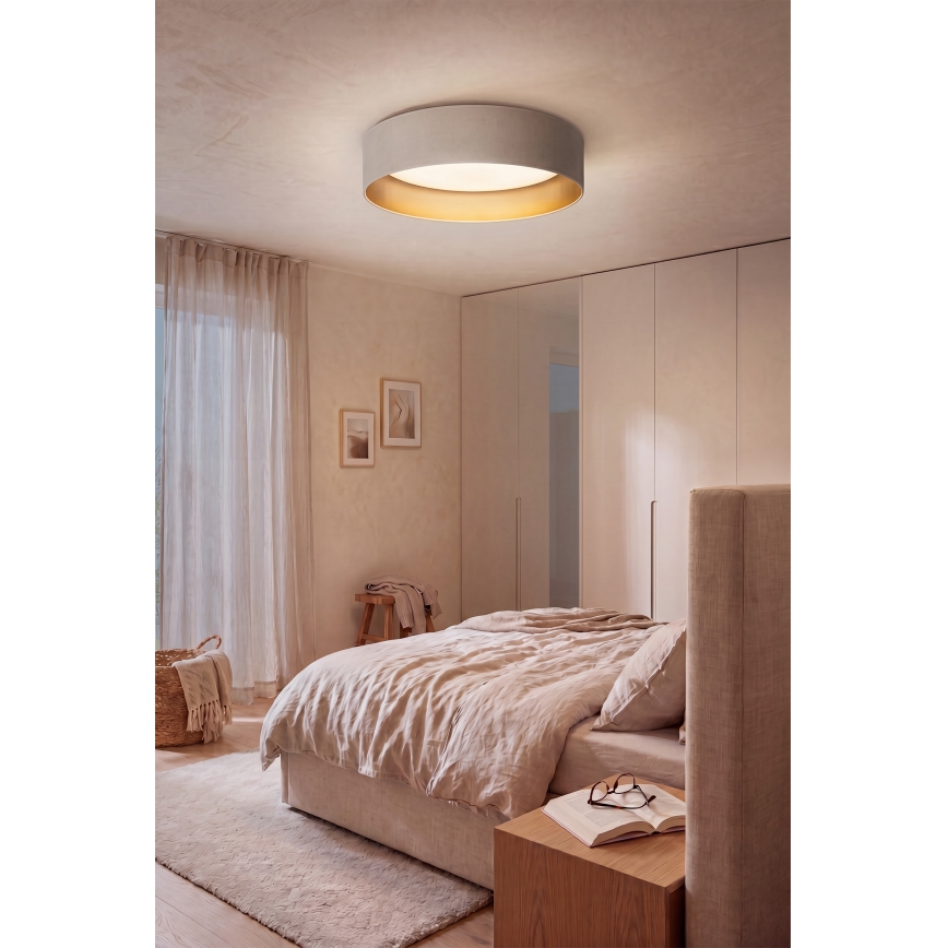 Brilagi - Plafoniera LED dimmerabile VELVET SMARTIX STARS LED/36W/230V 3000-6000K Ø 55 cm crema/oro Wi-Fi Tuya Beacon + telecomando