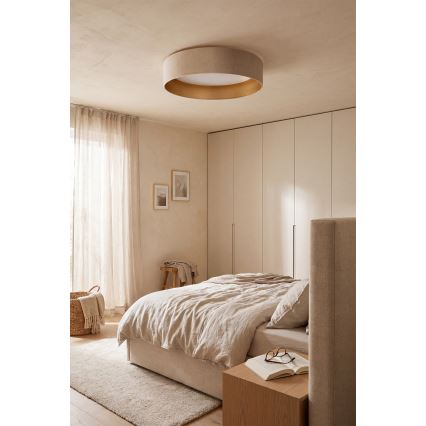Brilagi - Plafoniera LED dimmerabile VELVET SMARTIX STARS LED/36W/230V 3000-6000K Ø 55 cm crema/oro Wi-Fi Tuya Beacon + telecomando