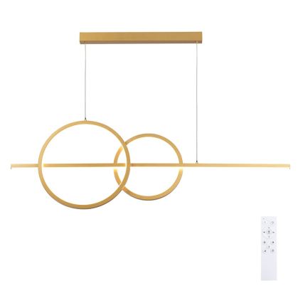 BRILAGI - lampadario LED dimmerabile a sospensione su cavo SIGNATURE LED/53W/230V 3000-6000K 120 cm oro + telecomando