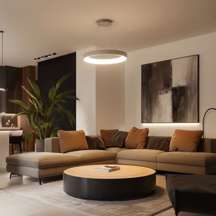BRILAGI - LED lampadario dimmerabile a cavo FALCON II LED/99W/230V 3000-6500K Ø 60 cm beige + telecomando
