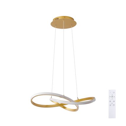 Brilagi - lampadario LED dimmerabile su cavo INFINITY LED/55W/230V 3000-6000K 50x50 cm oro + telecomando