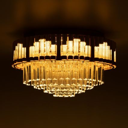 BRILAGI - Plafoniera a LED dimmerabile CROWN 41W/230V 3000-6000K Ø 48 cm, dorata + telecomando