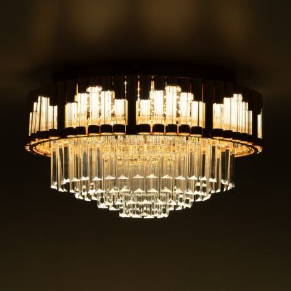 BRILAGI - Plafoniera a LED dimmerabile CROWN 41W/230V 3000-6000K Ø 48 cm, dorata + telecomando