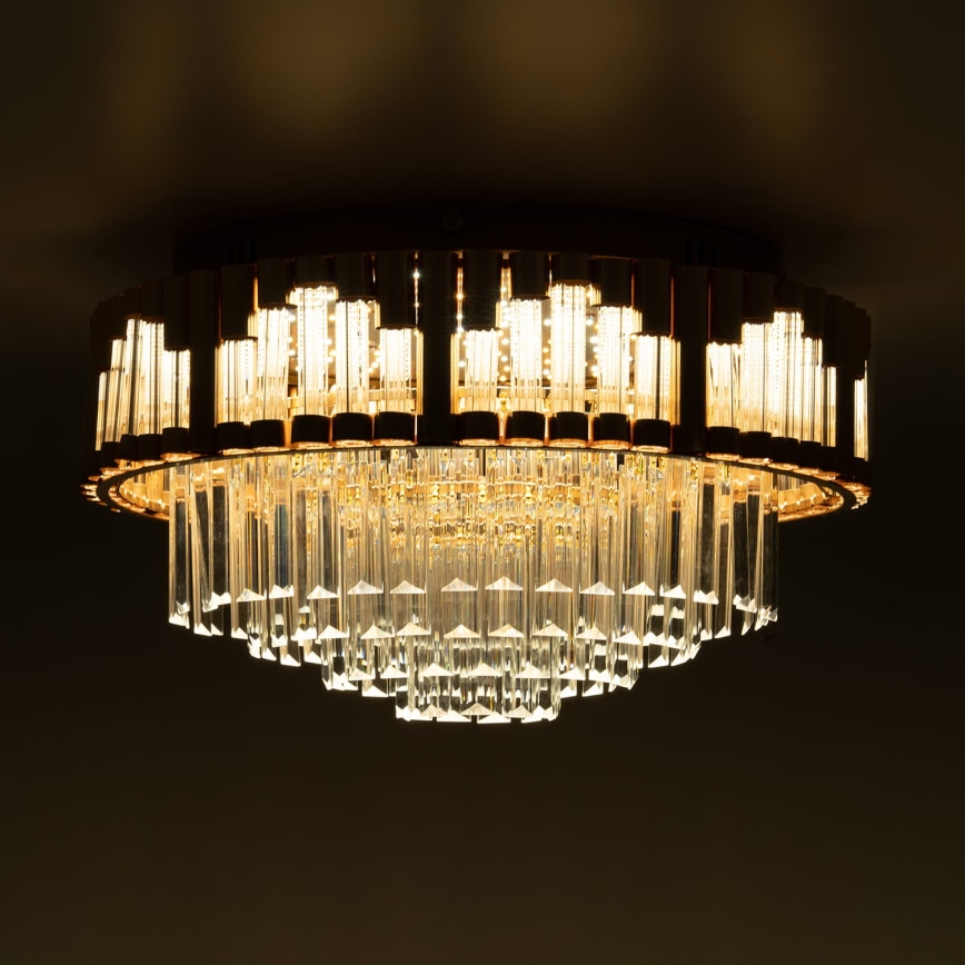 BRILAGI - Plafoniera a LED dimmerabile CROWN 41W/230V 3000-6000K Ø 48 cm, dorata + telecomando