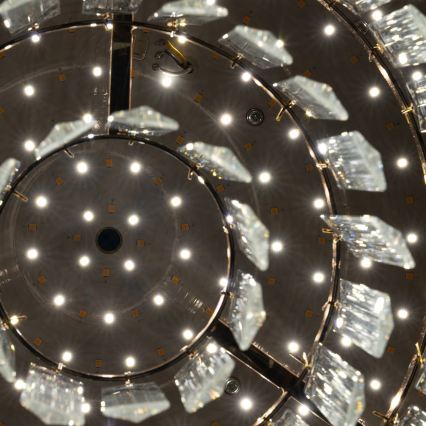 BRILAGI - Plafoniera a LED dimmerabile CROWN 41W/230V 3000-6000K Ø 48 cm, dorata + telecomando