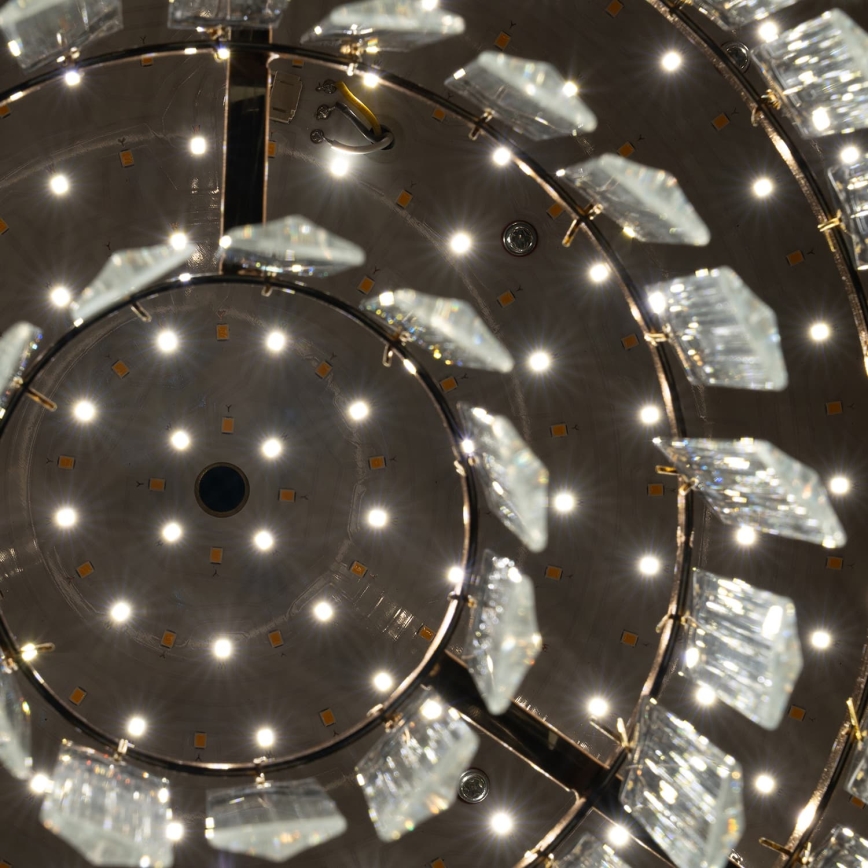 BRILAGI - Plafoniera a LED dimmerabile CROWN 41W/230V 3000-6000K Ø 48 cm, dorata + telecomando