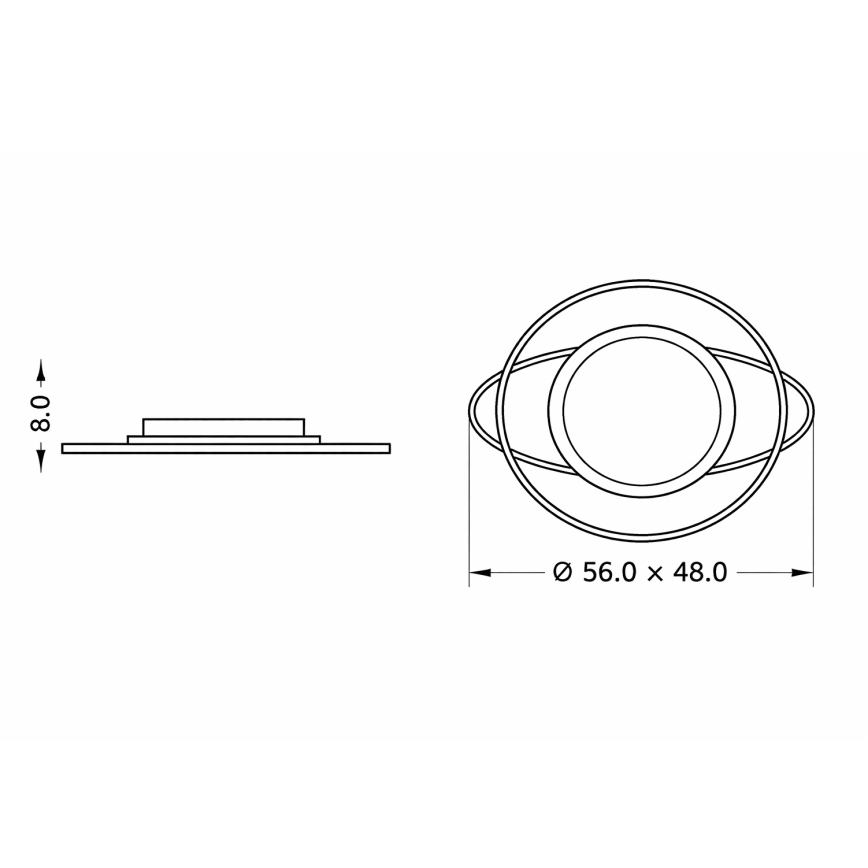 Brilagi - Plafoniera LED dimmerabile per bambini ASTRO LED/68W/230V 3000-6000K + telecomando