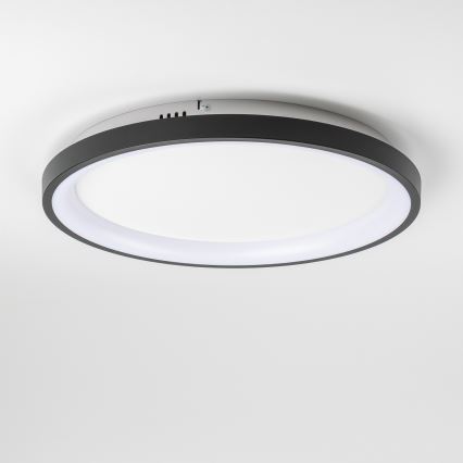 Brilagi - Plafoniera LED dimmerabile FALCON SLIM LED/42W/230V 3000-6500K Ø 50 cm nera + telecomando