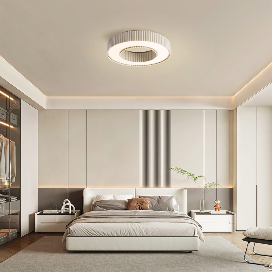 Brilagi - Plafoniera LED dimmerabile LUMIX LED/48W/230V 3000-6000K beige Ø 50 cm + telecomando