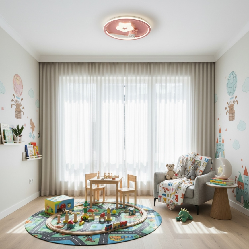 Brilagi - Plafoniera LED dimmerabile per bambini BUNNY LED/83W/230V 3000-6000K Ø 49 cm + telecomando