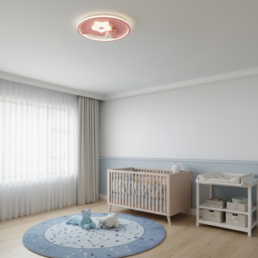 Brilagi - Plafoniera LED dimmerabile per bambini BUNNY LED/83W/230V 3000-6000K Ø 49 cm + telecomando