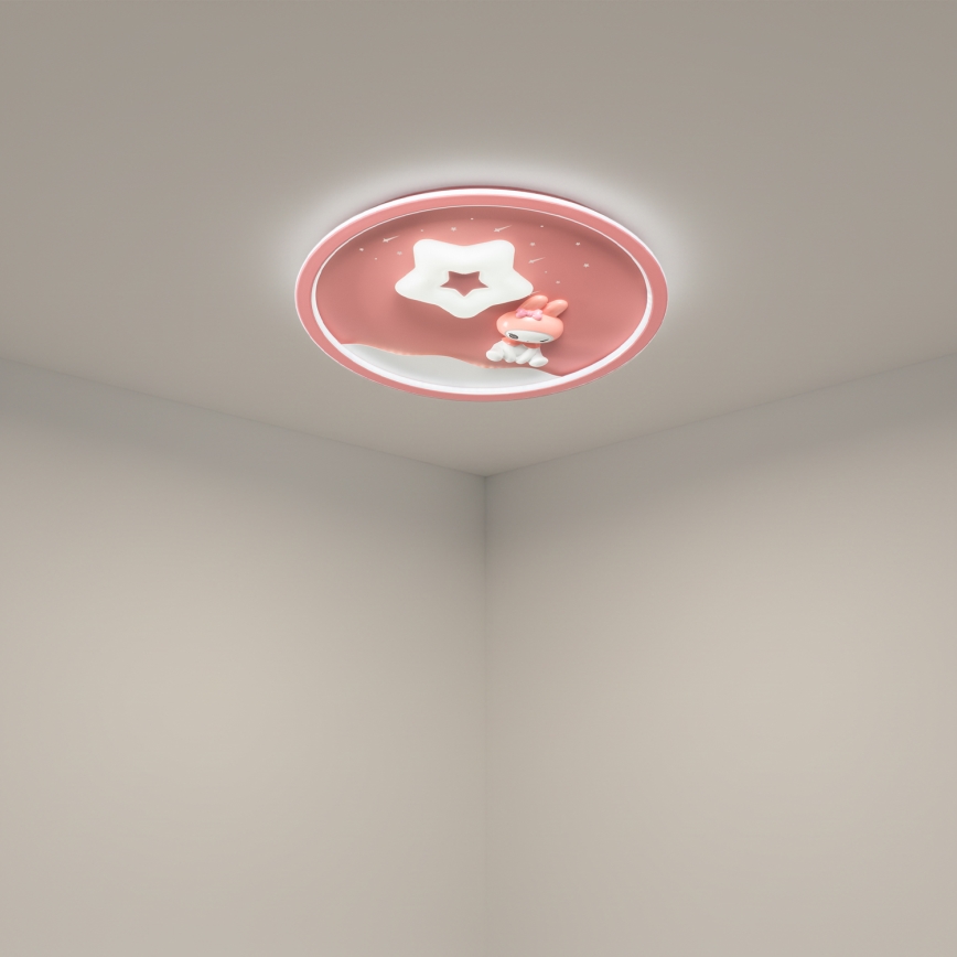 Brilagi - Plafoniera LED dimmerabile per bambini BUNNY LED/83W/230V 3000-6000K Ø 49 cm + telecomando