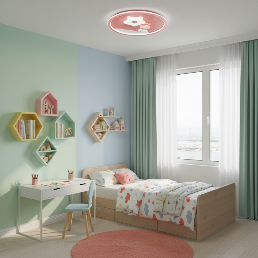Brilagi - Plafoniera LED dimmerabile per bambini BUNNY LED/83W/230V 3000-6000K Ø 49 cm + telecomando