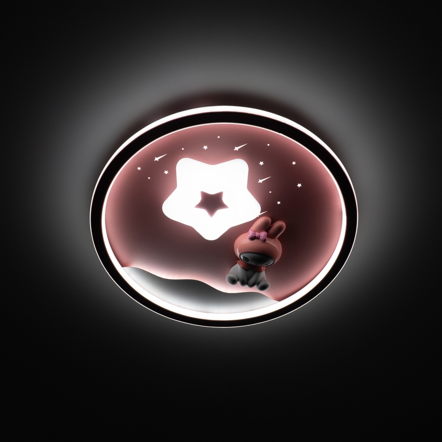 Brilagi - Plafoniera LED dimmerabile per bambini BUNNY LED/83W/230V 3000-6000K Ø 49 cm + telecomando