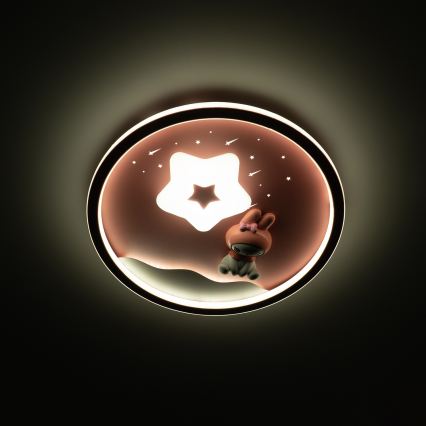 Brilagi - Plafoniera LED dimmerabile per bambini BUNNY LED/83W/230V 3000-6000K Ø 49 cm + telecomando