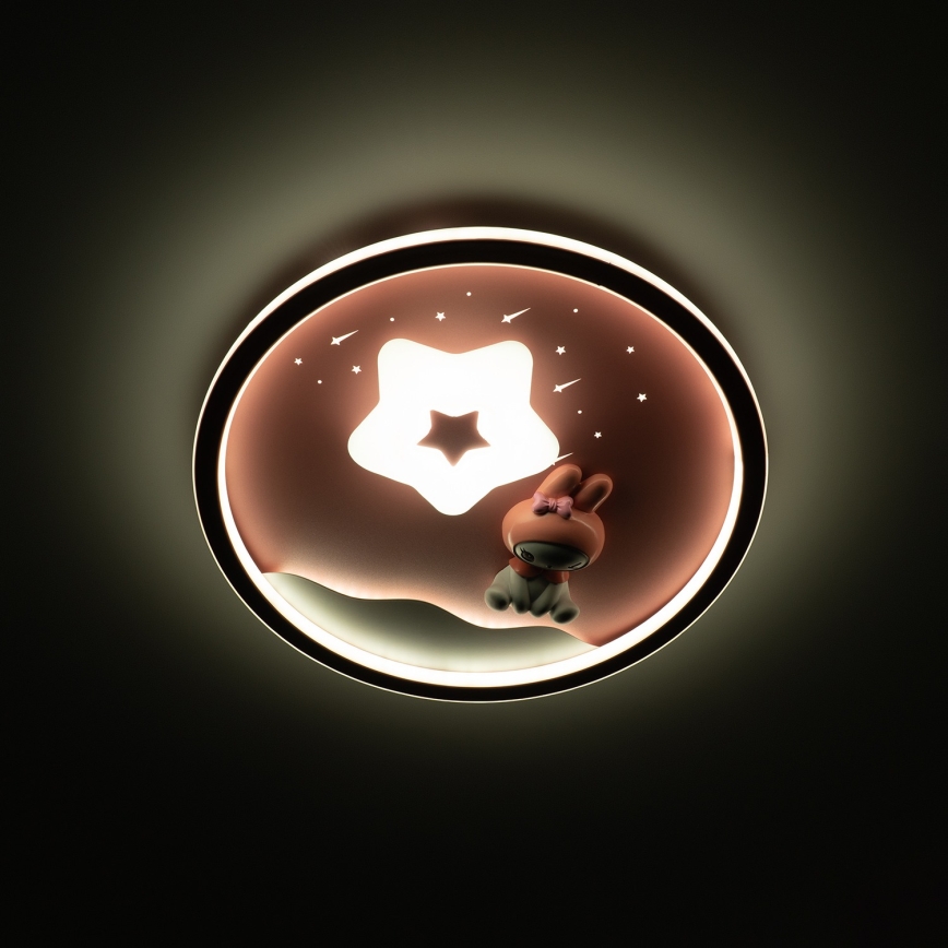 Brilagi - Plafoniera LED dimmerabile per bambini BUNNY LED/83W/230V 3000-6000K Ø 49 cm + telecomando