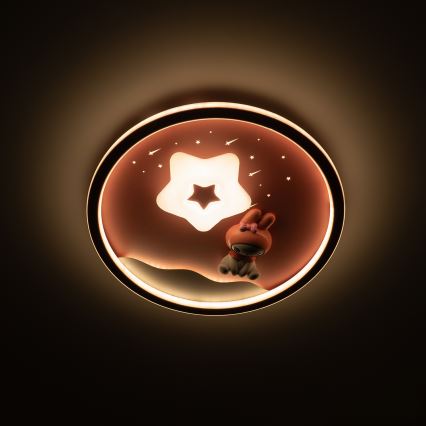 Brilagi - Plafoniera LED dimmerabile per bambini BUNNY LED/83W/230V 3000-6000K Ø 49 cm + telecomando