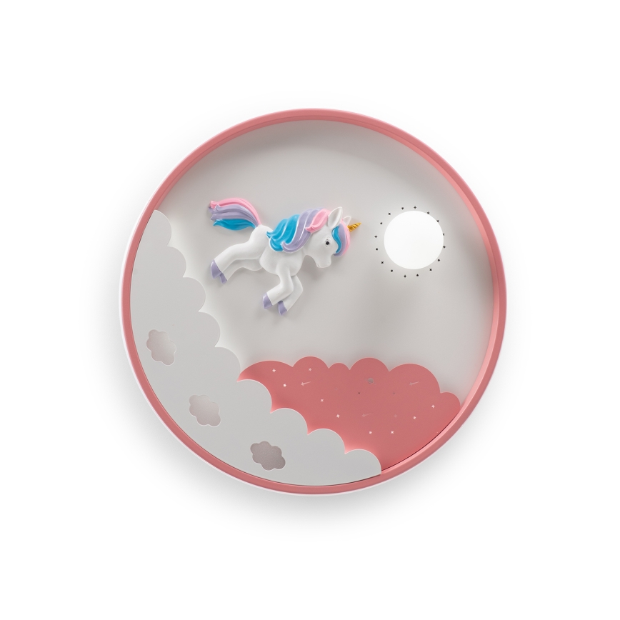 Brilagi - Plafoniera LED dimmerabile per bambini UNICORN LED/68W/230V 3000-6000K diam. 49 cm + telecomando