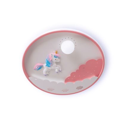 Brilagi - Plafoniera LED dimmerabile per bambini UNICORN LED/68W/230V 3000-6000K diam. 49 cm + telecomando