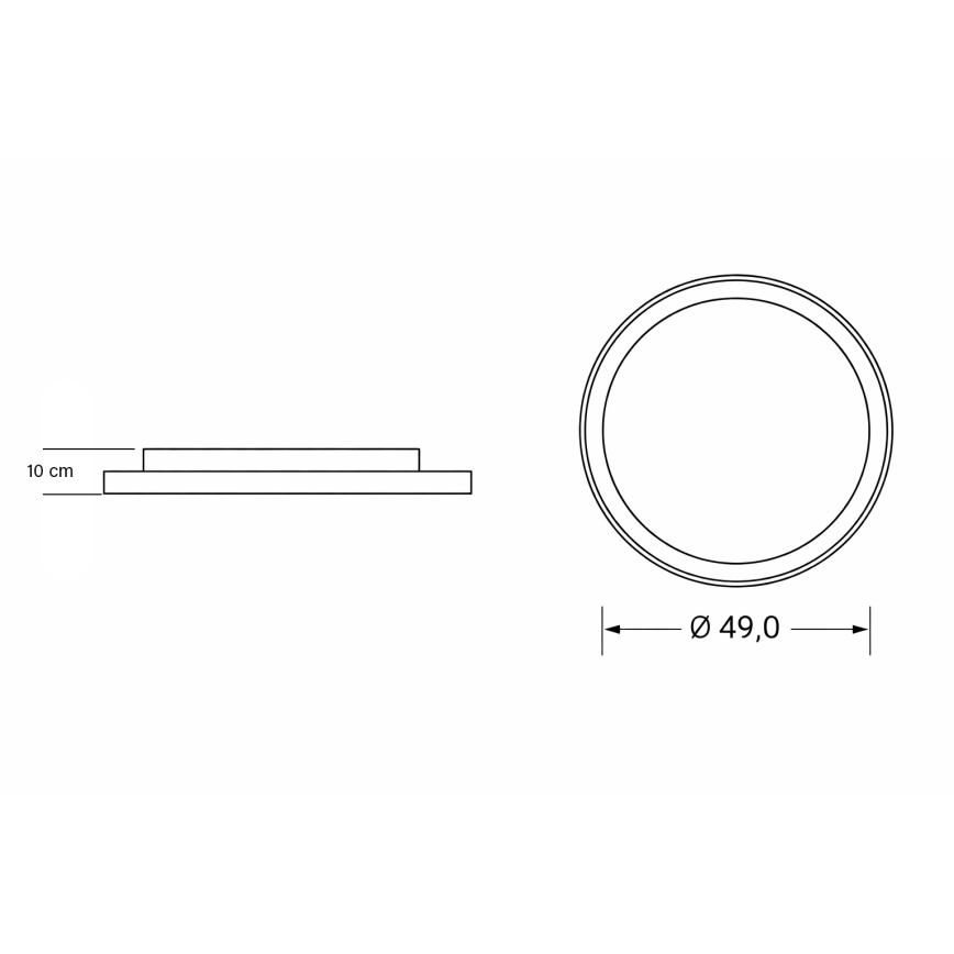 Brilagi - Plafoniera LED dimmerabile per bambini UNICORN LED/68W/230V 3000-6000K diam. 49 cm + telecomando