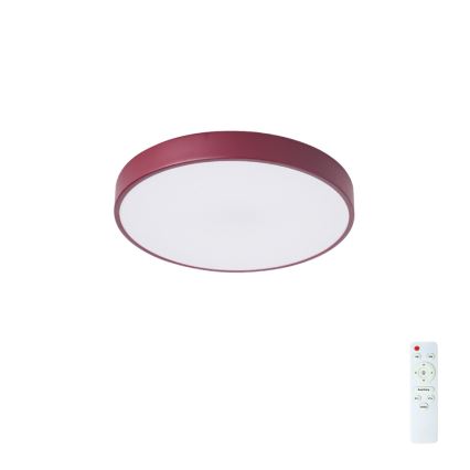 Brilagi - Plafoniera LED dimmerabile POOL LED/36W/230V 3000-6000K Ø 30 cm bordeaux + telecomando