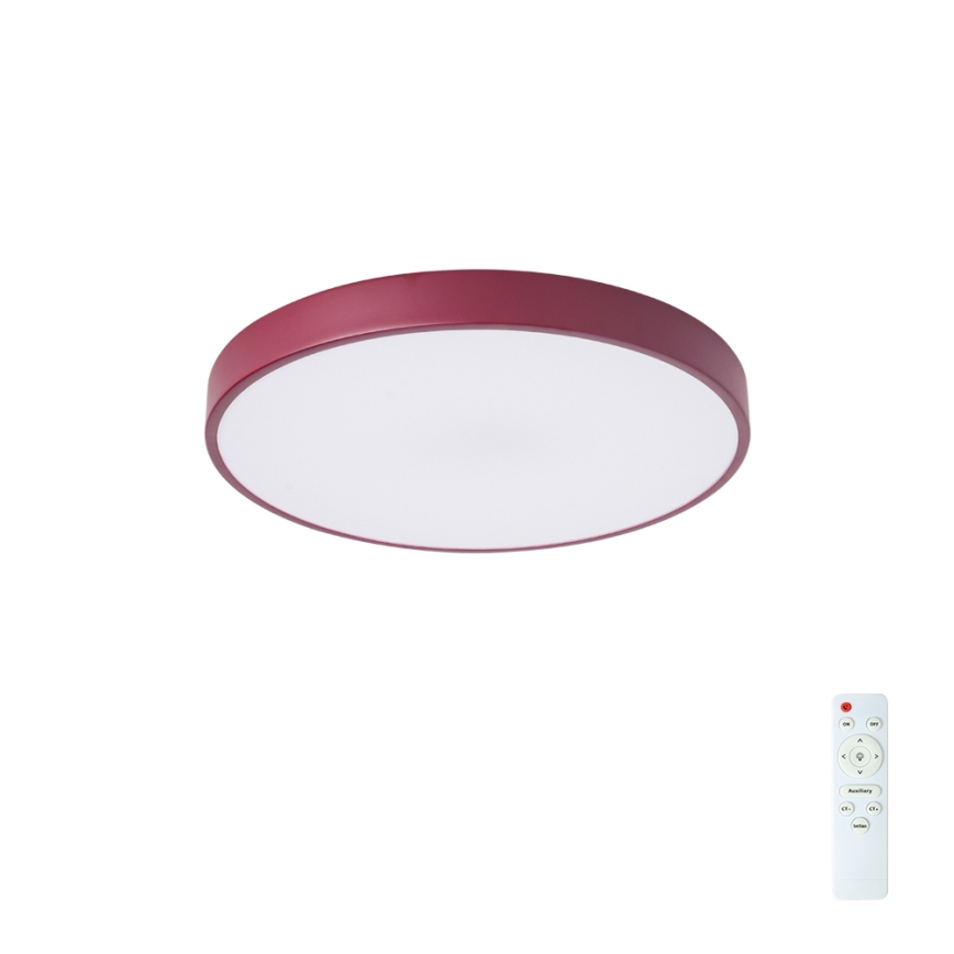 Brilagi - Plafoniera LED dimmerabile POOL LED/48W/230V 3000-6000K Ø 40 cm bordeaux + telecomando