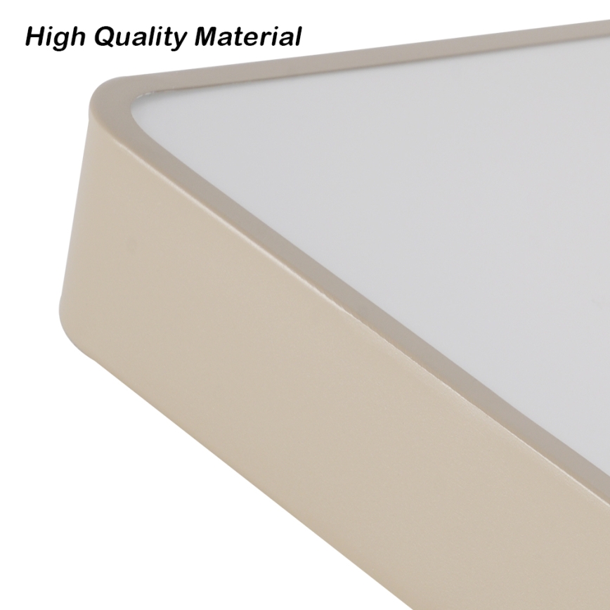 Brilagi - Plafoniera LED dimmerabile POOL SQUARE LED/48W/230V 3000-6000K 50x50 cm beige + telecomando