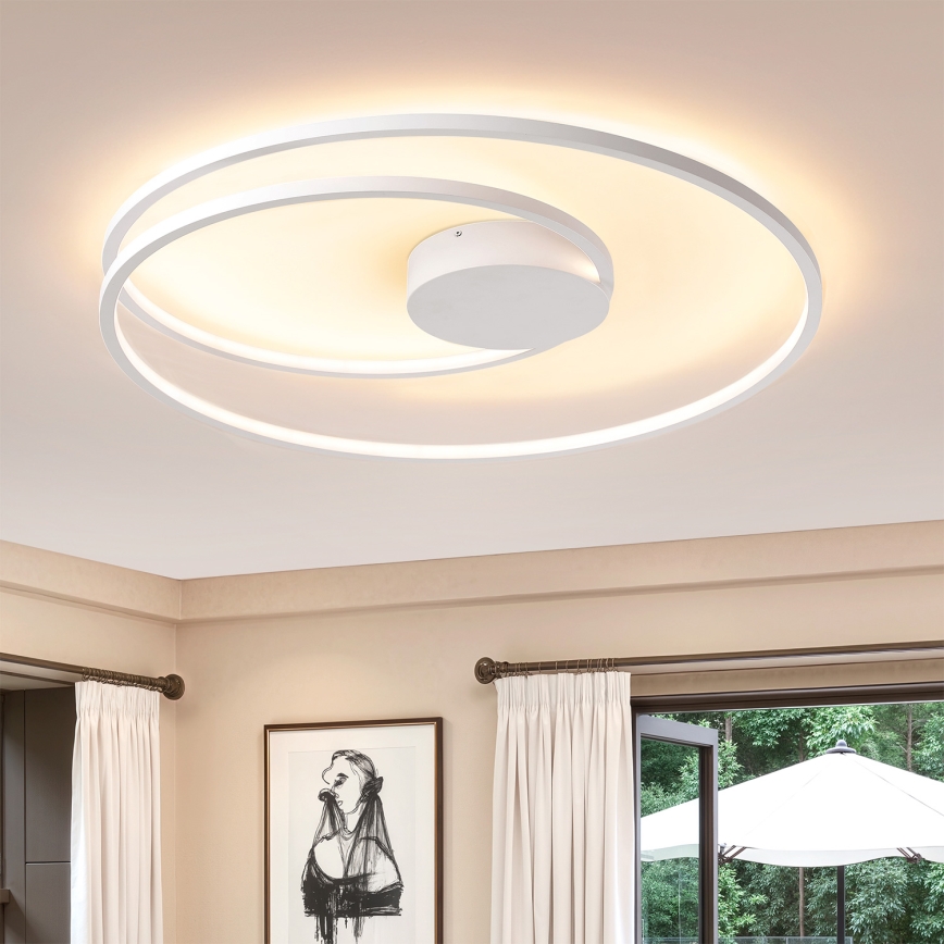 Brilagi - Plafoniera a LED dimmerabile TWISTER LED/105W/230V 3000-6000K Ø 100 cm bianco + telecomando