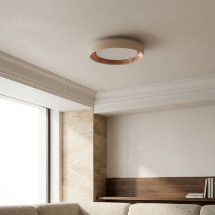 Brilagi - Plafoniera LED dimmerabile WALDO LED/48W/230V 3000-6500K Ø 40 cm beige/oro + telecomando