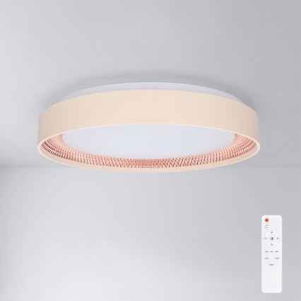 Brilagi - Plafoniera LED dimmerabile WALDO LED/48W/230V 3000-6500K Ø 40 cm beige/oro + telecomando