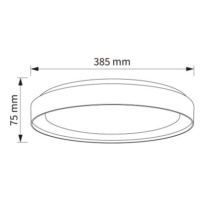 Brilagi - Plafoniera LED dimmerabile WALDO LED/48W/230V 3000-6500K Ø 40 cm beige/oro + telecomando