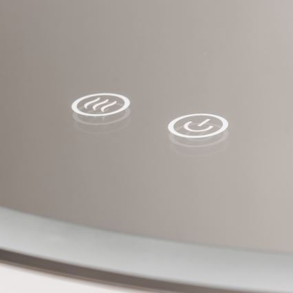 Brilagi - Specchio da bagno riscaldato a LED dimmerabile con retroilluminazione ALU PRO LED/18W/230V Ø 60 cm 3000/4000/6500K IP44 cromo lucido CRI 90