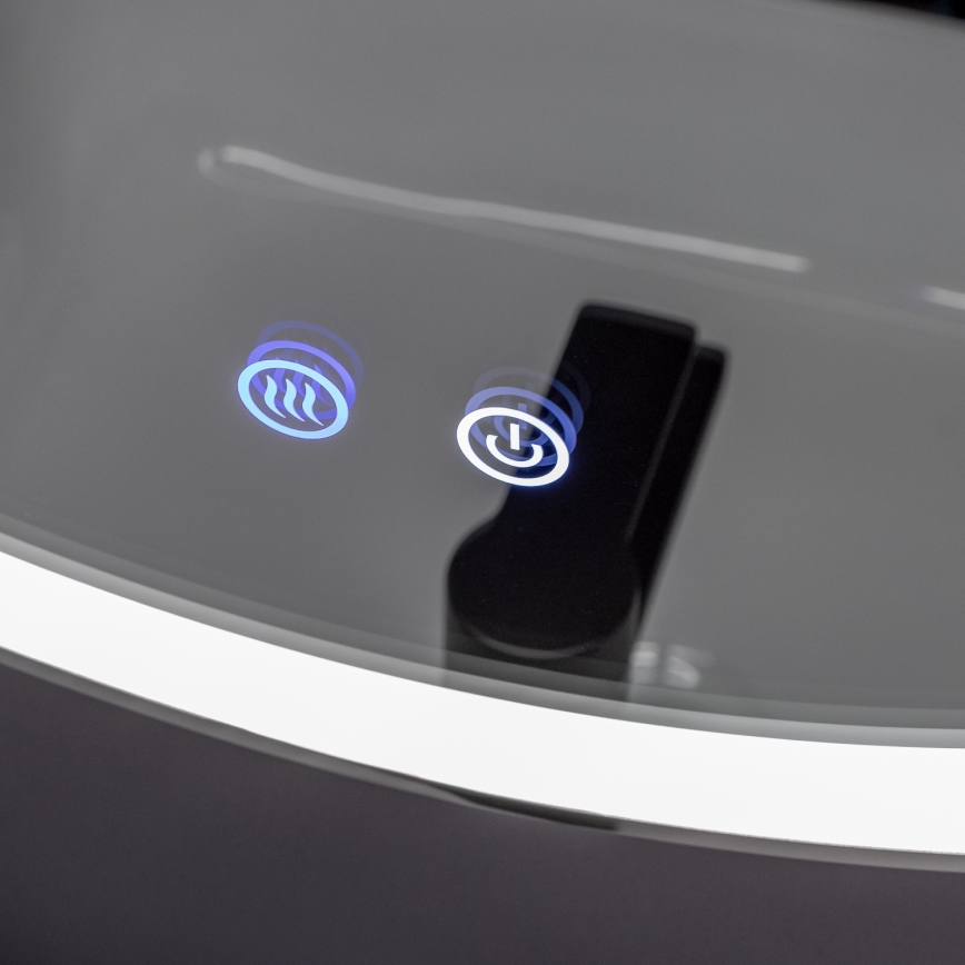 Brilagi - Specchio da bagno riscaldato a LED dimmerabile con retroilluminazione ALU PRO LED/18W/230V Ø 60 cm 3000/4000/6500K IP44 cromo lucido CRI 90