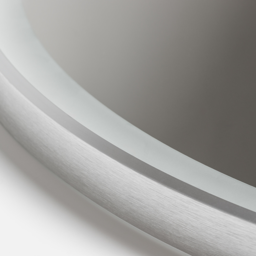 Brilagi - Specchio riscaldato da bagno LED dimmerabile con retroilluminazione ALU PRO LED/18W/230V Ø 60 cm 3000/4000/6500K IP44 cromo opaco CRI 90