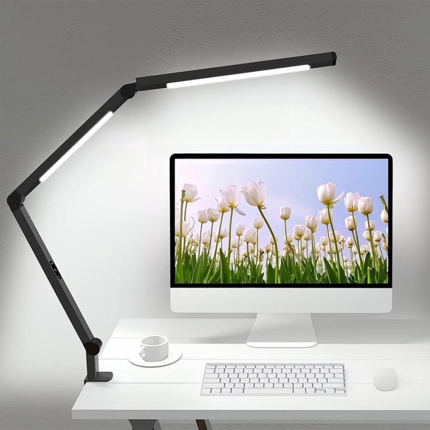 Brilagi - LED Dimmerabile touch flessibile lampada da tavolo VARIO LED/12W/230V 3000/4000/5000/6500K CRI 92 nero