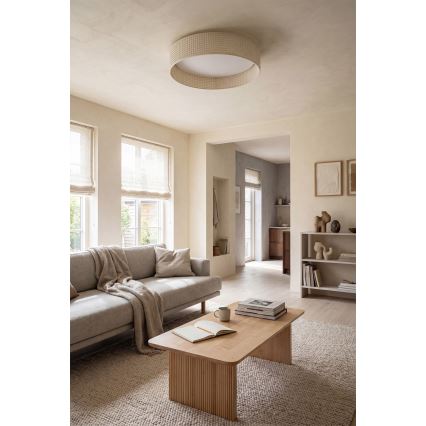 BRILAGI - Plafoniera LED dimmerabile VELVET SMARTIX LED/36W/230V 3000-6000K Ø 55 cm crema Wi-Fi Tuya Beacon + telecomando