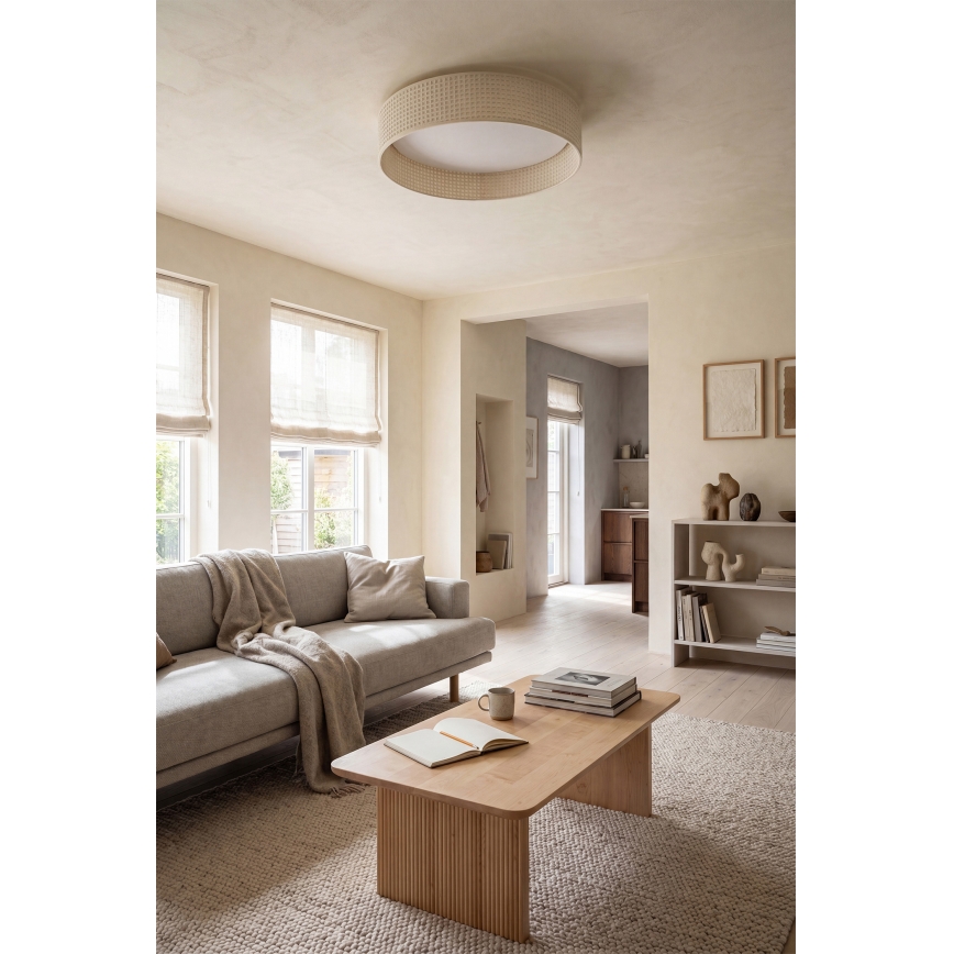 BRILAGI - Plafoniera LED dimmerabile VELVET SMARTIX LED/36W/230V 3000-6000K Ø 55 cm crema Wi-Fi Tuya Beacon + telecomando