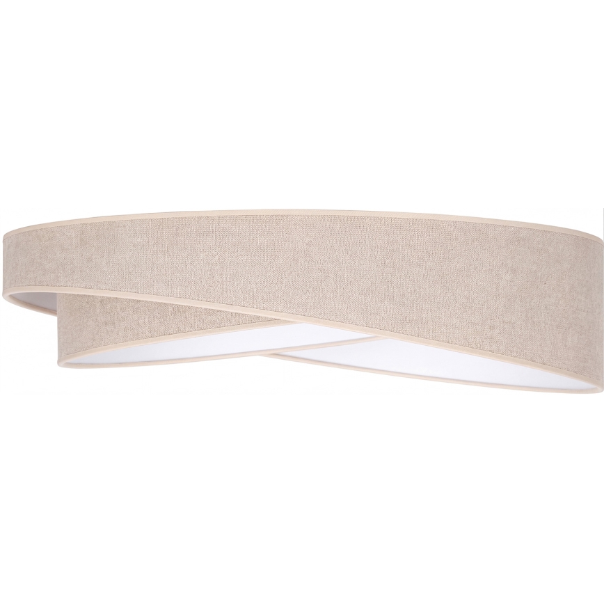 BRILAGI - Plafoniera dimmerabile a LED VELVET TWIST LED/36W/230V 3000-6000K Ø 65 cm Wi-Fi Tuya Beacon beige + telecomando