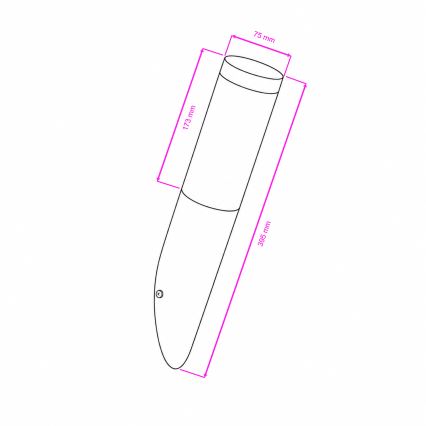 BRILAGI - Lampada da parete esterna dimmerabile a LED ELIA 1xE27/6W/230V 2700-6500K IP44 cromo opaco
