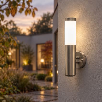BRILAGI - LED dimmerabile applique da esterno ELIA 1xE27/6W/230V 2700-6500K IP44 Wi-Fi cromo opaco