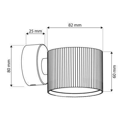 Brilagi - LED Faretto da parete STRIPY 1xGX53/15W/230V bianco