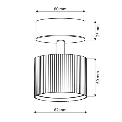 Brilagi - LED Faretto STRIPY 1xGX53/15W/230V bianco