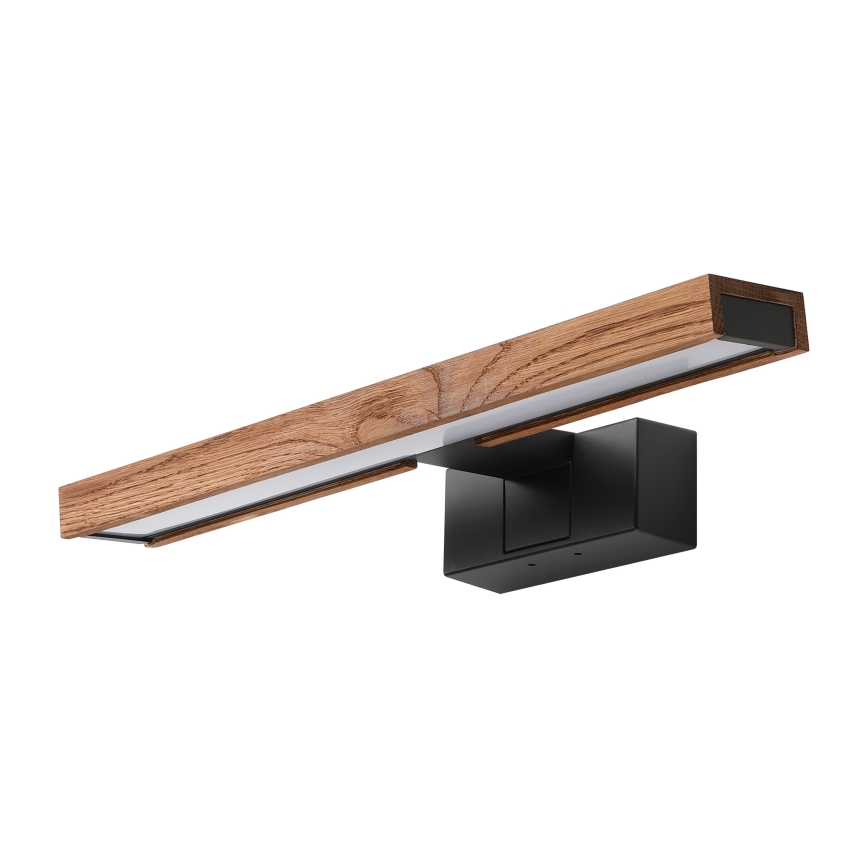 Brilagi - Illuminazione a LED per specchio da bagno 3 in 1 WOODY MIRROR LED/8W/230V 40 cm IP44 nero/rovere